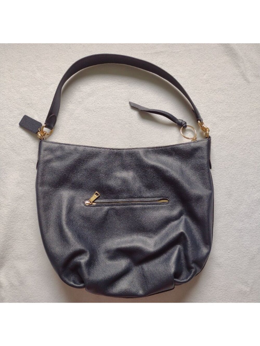 Coach Chelsea Hobo Bag in Navy Pebbled Leather High Quality Purse - Picture 5 of 11